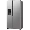 Gorenje Side-by-Side NRR9185ESXL BK065B, Standgerät, American Door, Grau, LED, Stahl, Glas