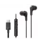 JVC HA-FR9UC kabelgebundene In-Ear-Kopfhörer, USB-C, 9,2-mm-Treiber, Inline-Mikrofon und Fernbedienung, 1,2 m, schwarz