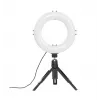 Hama SpotLight Smart 80 II LED-Ringleuchte, Set für Smartphone, mit Mini-Stativ