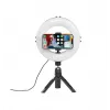 Hama SpotLight Smart 80 II LED-Ringleuchte, Set für Smartphone, mit Mini-Stativ