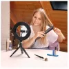 Hama SpotLight Smart 80 II LED-Ringleuchte, Set für Smartphone, mit Mini-Stativ