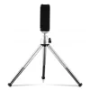 Hama Fancy 2in1 Mini-Stativ für Handy & Kamera (¼), Reisestativ, 16 cm, silber