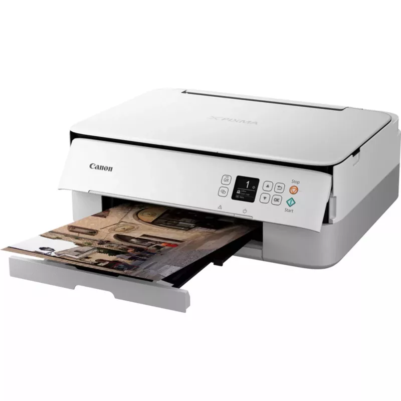 Canon PIXMA TS5351i 4462C106 3-in-1-Farb-Tintenstrahl-Multifunktionsdrucker, A4, 4800 x 1200 DPI, WLAN, Duplex, weiß