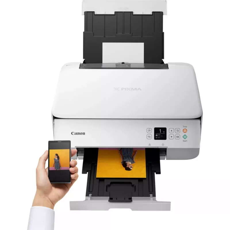 Canon PIXMA TS5351i 4462C106 3-in-1-Farb-Tintenstrahl-Multifunktionsdrucker, A4, 4800 x 1200 DPI, WLAN, Duplex, weiß
