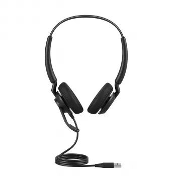 Jabra Engage 40 - (Inline Link) USB-C/A UC Stereo, Kabelgebunden, Büro/Callcenter, 63 g, Headset, Schwarz