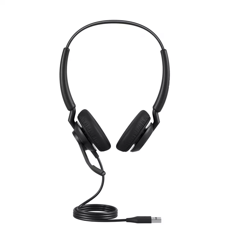 Jabra Engage 40 - (Inline Link) USB-C/A UC Stereo, Kabelgebunden, Büro/Callcenter, 63 g, Headset, Schwarz