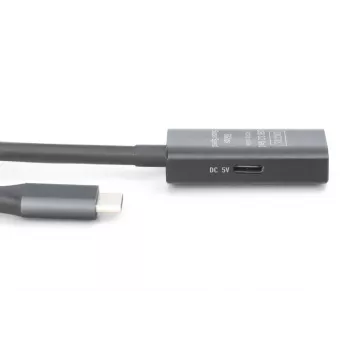 DIGITUS Aktives USB-C-Verlängerungskabel – 5G USB 3.2 Gen1 USB-C – USB-C (M/F) – 5m