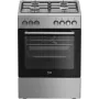 Beko FBE62130GXDN Herd Freistehender Herd Elektro Gas Schwarz
