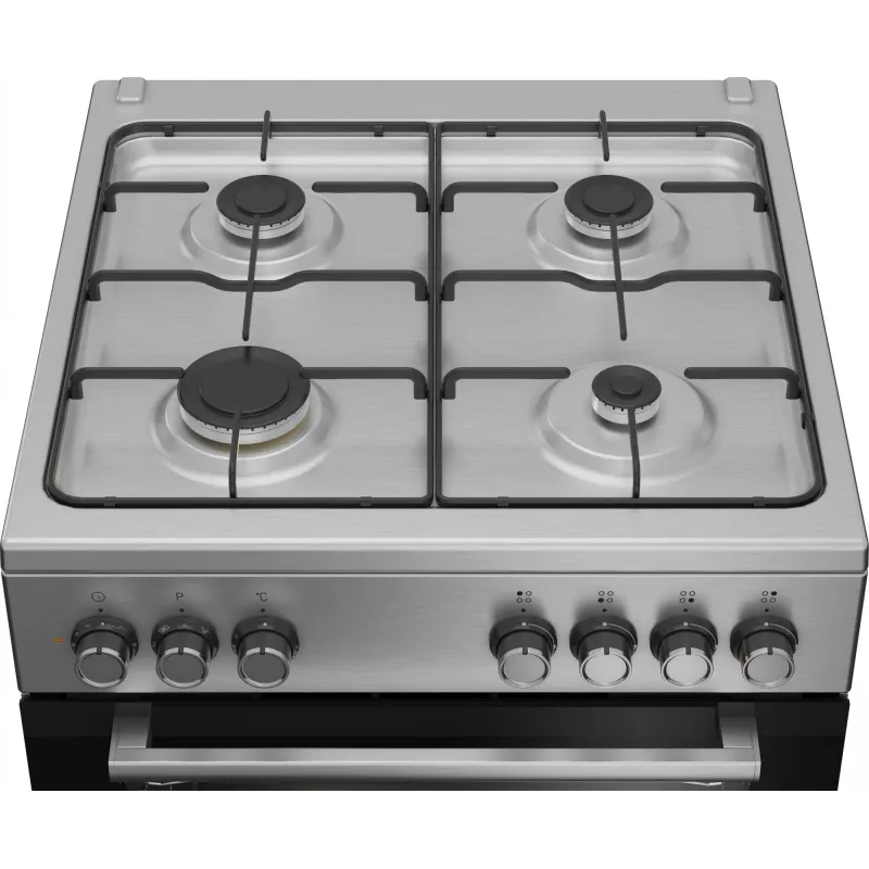 Beko FBE62130GXDN Herd Freistehender Herd Elektro Gas Schwarz