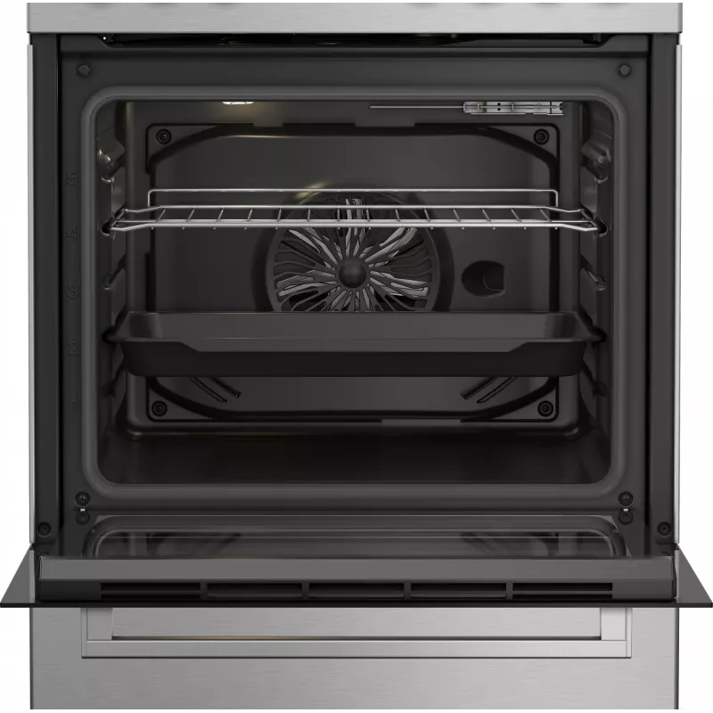 Beko FBE62130GXDN Herd Freistehender Herd Elektro Gas Schwarz