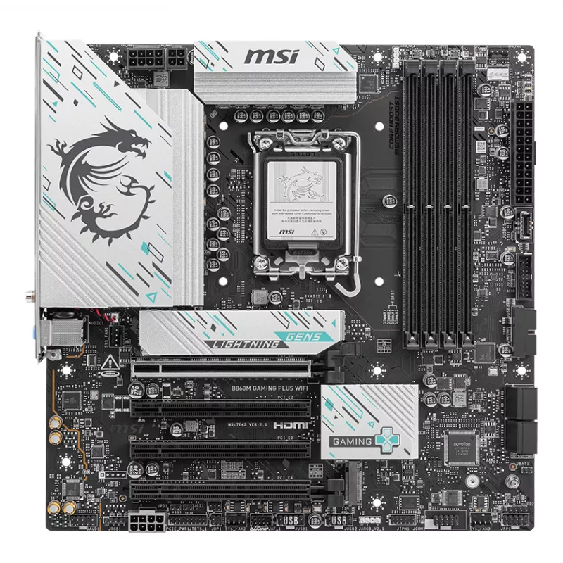 MSI B860M GAMING PLUS WIFI Motherboard Intel B860 LGA 1851 (Socket V1) micro ATX