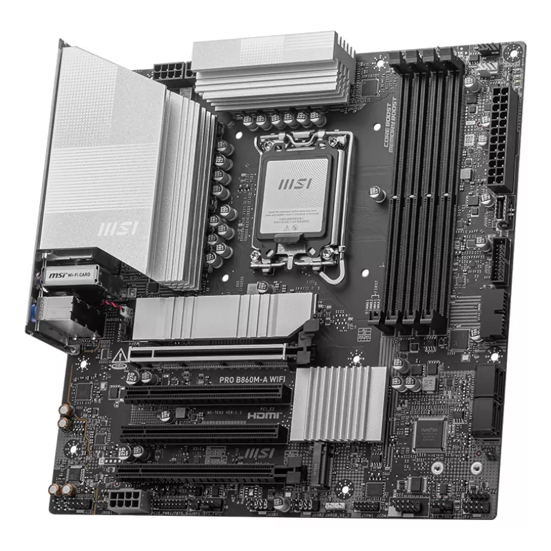 MSI PRO B860M-A WIFI Motherboard Intel B860 LGA 1851 (Socket V1) micro ATX
