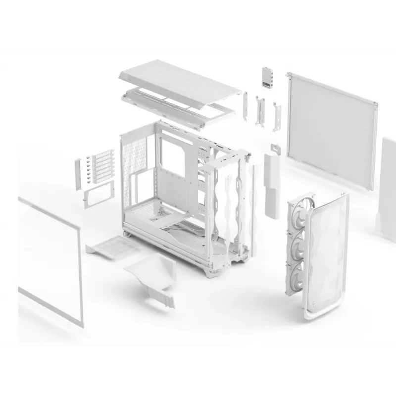FRACTAL DESIGN Meshify 3 XL Ambience Pro RGB Wei TG Clear Tint