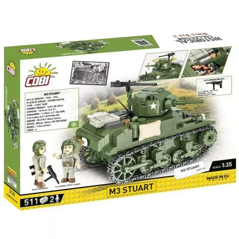 COBI M3 Stuart Bausatz, 511 Teile