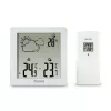 Hygrometer Thermometer Hama Zakynthos White Innen Außen Batterie AAA