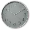 Hama Corsica Quarzuhr rund Grau, Silber