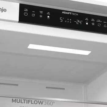 Gorenje Kühl-Gefrierkombination NRKI519E41 BK070, 284 L, SN-N, 6 kg/24h, E, Fresh Zone-Fach, Weiß