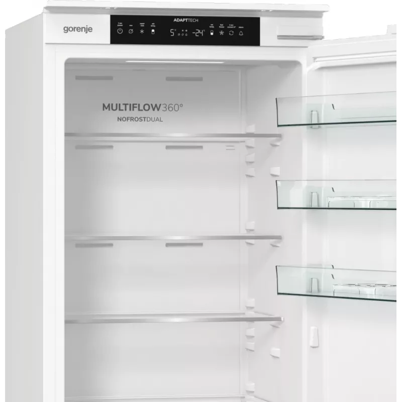 Gorenje NRKI519E41 Einbau-Kühl-Gefrierkombination, 284 l, NoFrost DualAdvance, 6 kg/24 h, Energieklasse E, Weiß