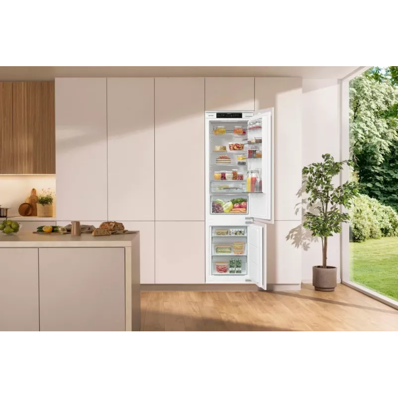 Gorenje NRKI519E41 Einbau-Kühl-Gefrierkombination, 284 l, NoFrost DualAdvance, 6 kg/24 h, Energieklasse E, Weiß