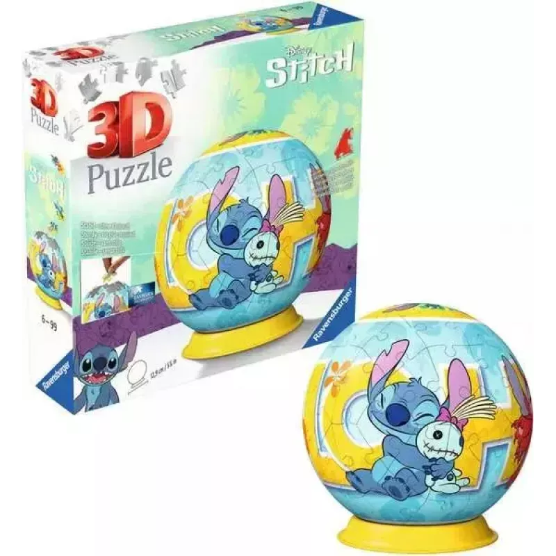 Ravensburger Disney Stitch 3D Puzzleball, 72 Teile