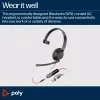 HP Poly Blackwire 5210 Monaural USB-C Headset +3.5mm Plug +USB-C/A Adapter