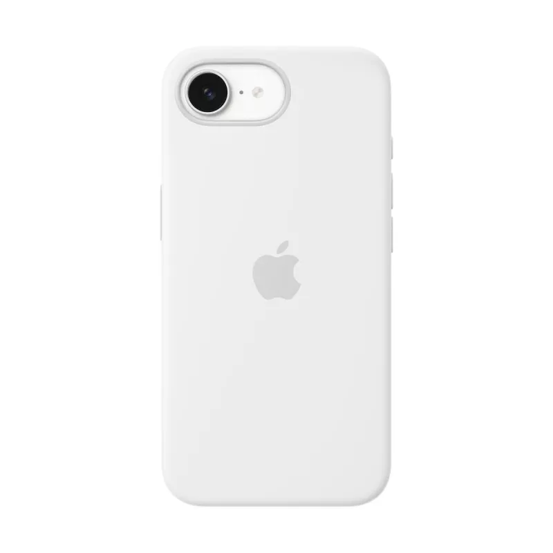 Apple Silikon Hülle iPhone 16e Weiß