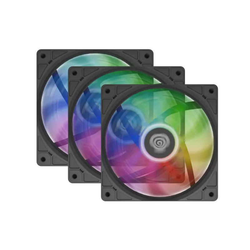 Genesis Oxal 120 ARGB Gehäuselüfter, 3er-Pack, Schwarz, NGF-2265