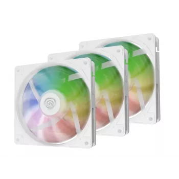 Genesis Oxal 120 ARGB Gehäuselüfter, 3er-Pack, Weiß, NGF-2266