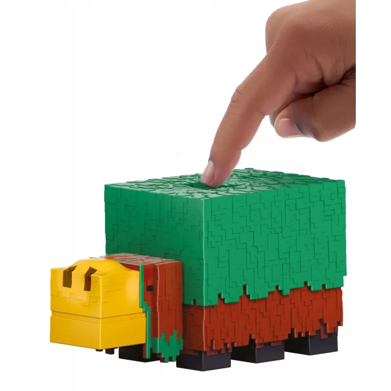 Mattel Minecraft HXM85 Schnüffler Actionfigur 8 cm mit Spielgeräuschen