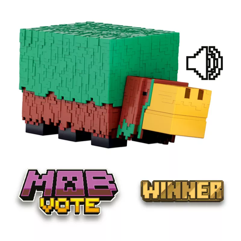 Mattel Minecraft HXM85 Schnüffler Actionfigur 8 cm mit Spielgeräuschen
