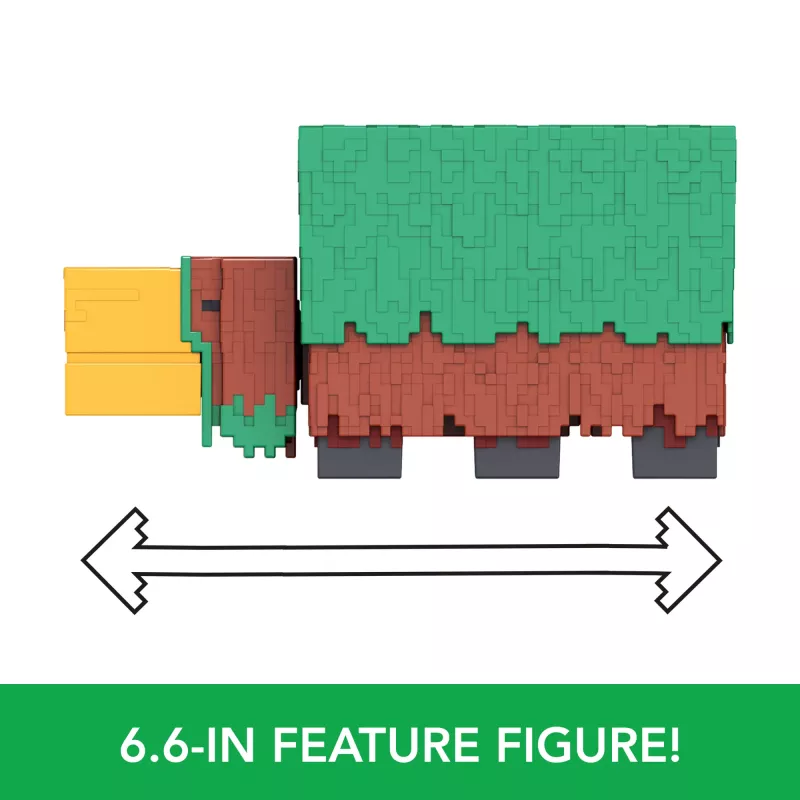 Mattel Minecraft HXM85 Schnüffler Actionfigur 8 cm mit Spielgeräuschen