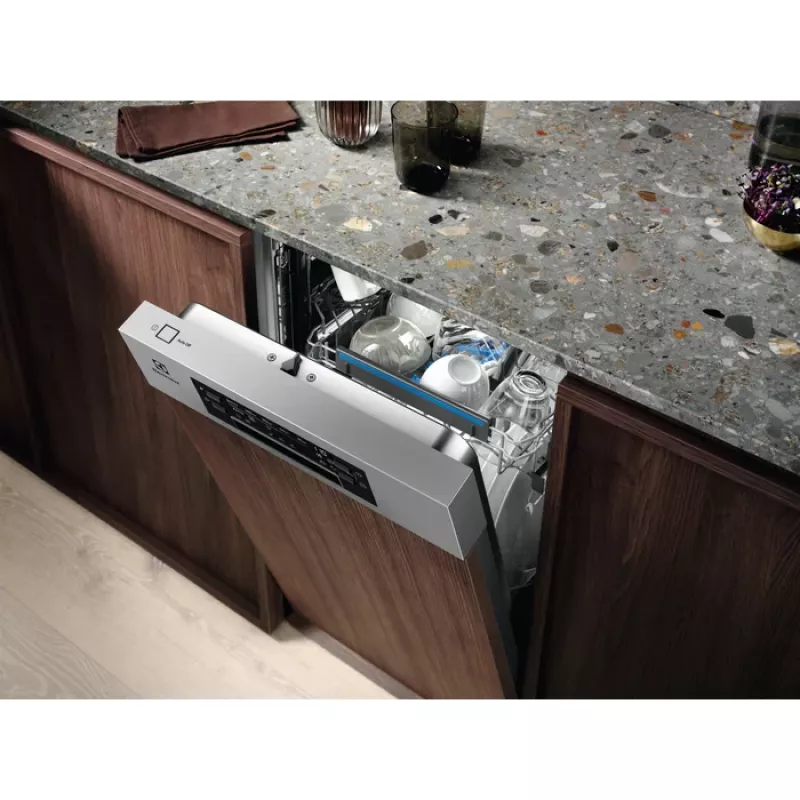 Einbau-Geschirrspüler Electrolux EES42210IX 45 cm Slimline, 9 Maßgedecke, 44 dB, AirDry, 8 Programme