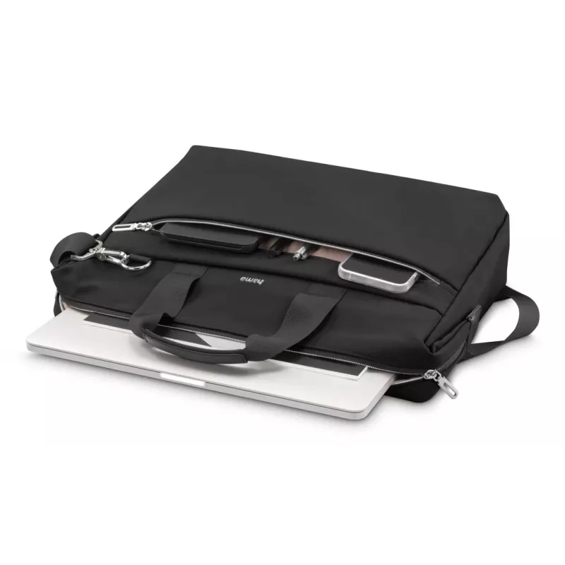 Laptoptasche HAMA 227061 schwarz – robustes Design, gepolstertes Hauptfach, Schultergurt