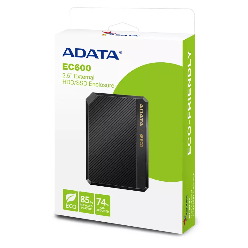Obudowa zewnêtrzna SSD/HDD 2.5 cala EC600 USB3.2A