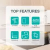 Gorenje Induktionskochfeld GI8432BSCWF, Schwarz, Einbau, 60 cm, Zonen-Induktionskochfeld, Glaskeramik, 4 Zone(n)