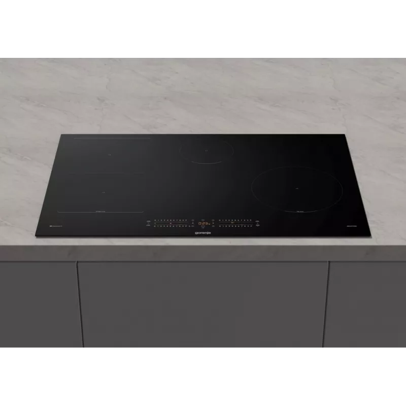 Gorenje Induktionskochfeld GI8432BSCWF, Schwarz, Einbau, 60 cm, Zonen-Induktionskochfeld, Glaskeramik, 4 Zone(n)