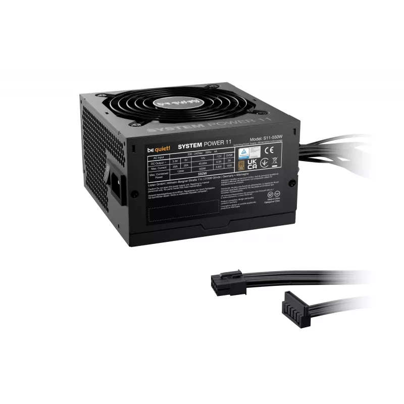 be quiet! System Power 11 550W PC-Netzteil 20+4-polig ATX ATX Schwarz