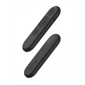 Lenovo tragbare wiederaufladbare Präsentationsfernbedienung, Bluetooth, Schwarz