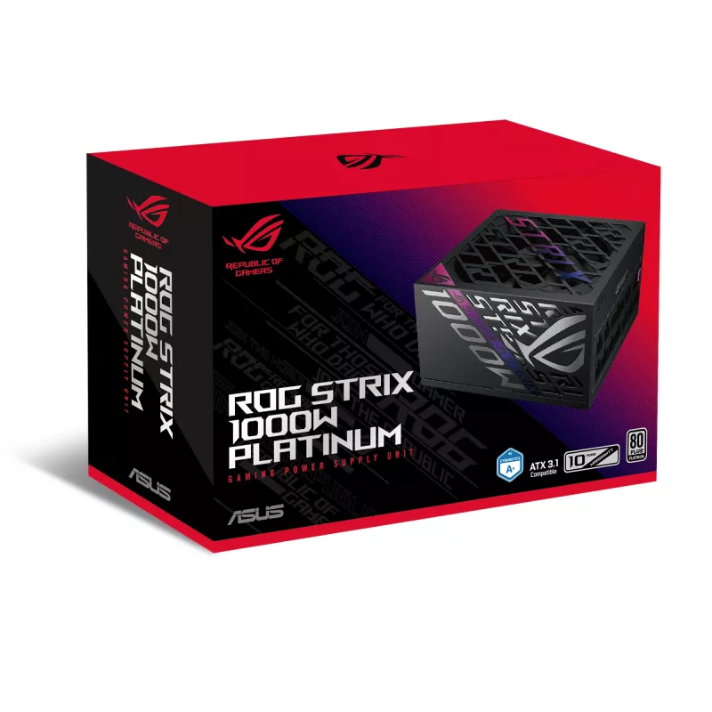 ASUS ROG STRIX-1000P-GAMING Netzteil 1000 W 20+4 Pin ATX ATX Schwarz, Silber
