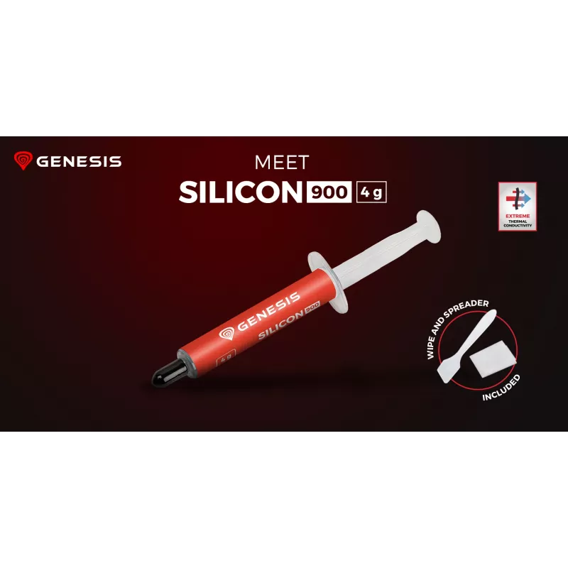 GENESIS Silicon 900 NTG-2329 Wärmeleitpaste, 4 g, 12,8 W/m·K