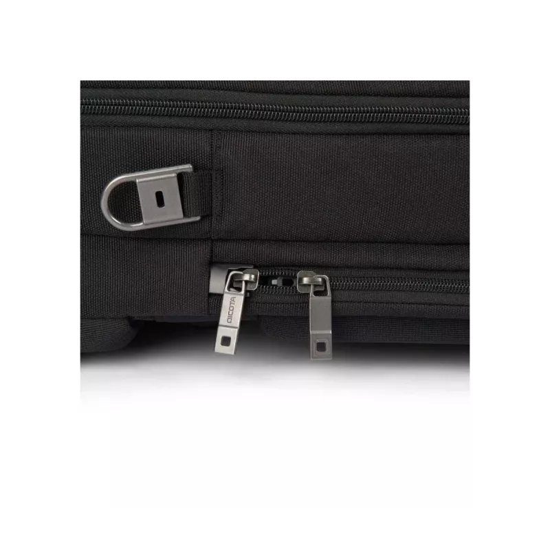 DICOTA Five – 15-17.3in Notebook-Rucksack – Schwarz / 900d recyceltes PET-Polyester