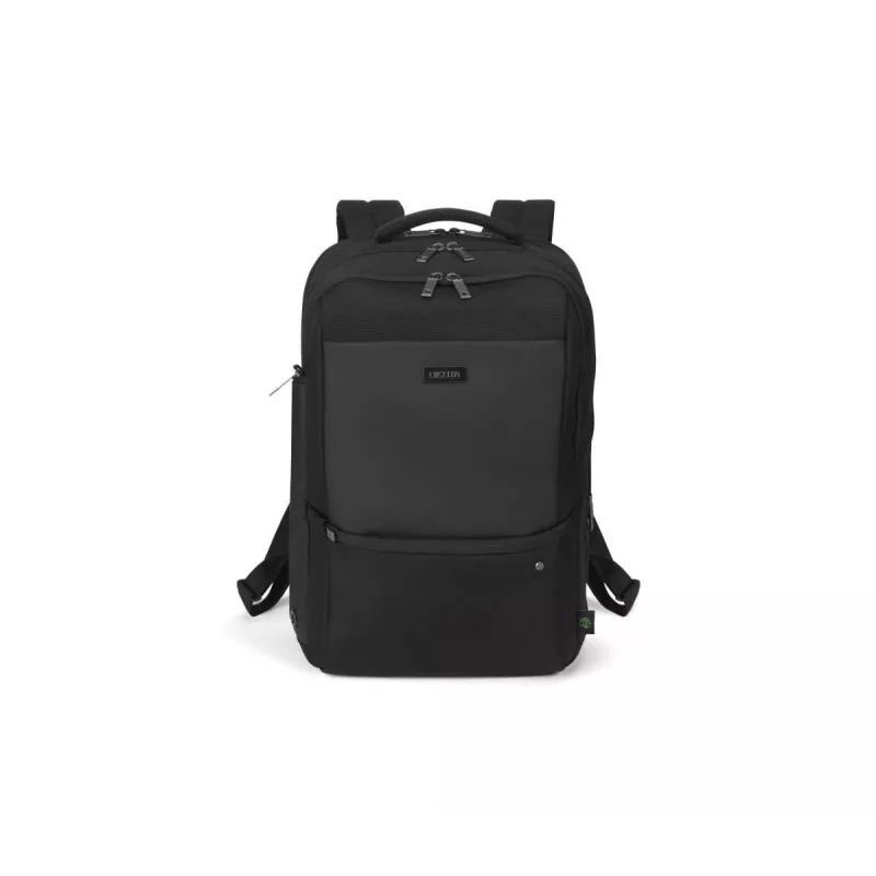 DICOTA Five – 15-17.3in Notebook-Rucksack – Schwarz / 900d recyceltes PET-Polyester