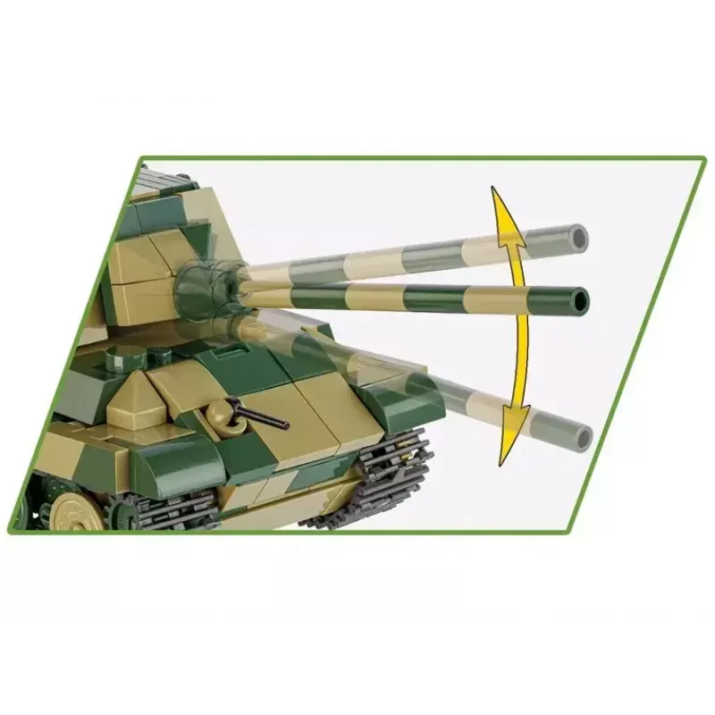 COBI 2733 Historical Collection Panzerjäger Tiger Ausf. B Jagdtiger Konstruktionsspielzeug, 528 Teile, 1:48