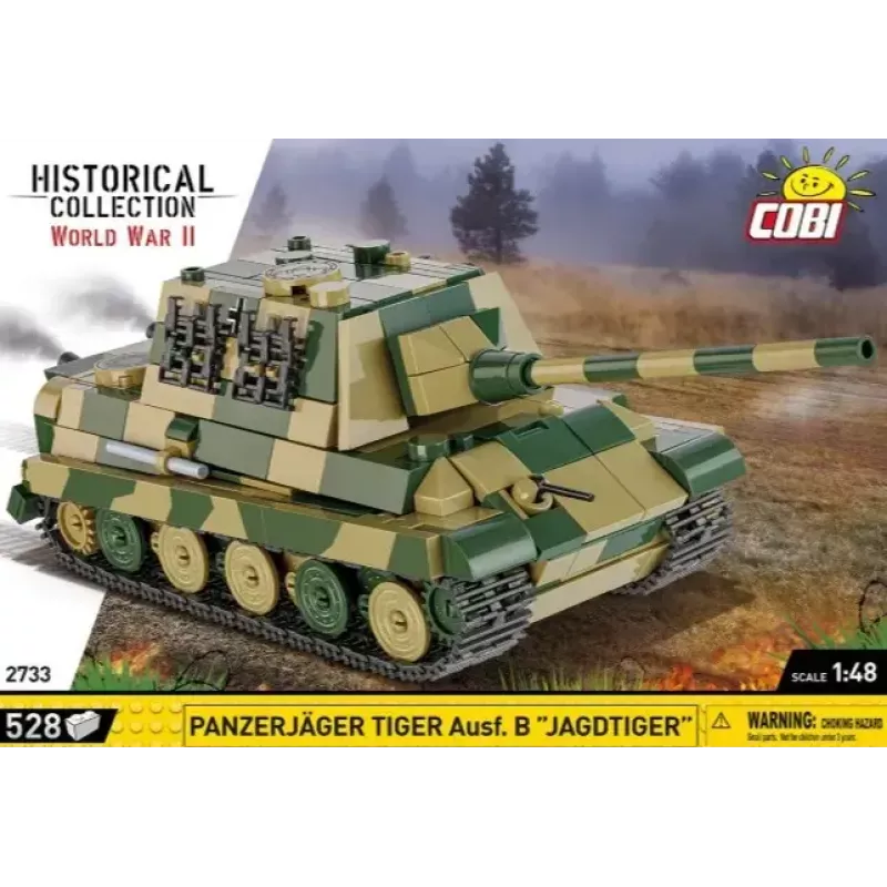 COBI 2733 Historical Collection Panzerjäger Tiger Ausf. B Jagdtiger Konstruktionsspielzeug, 528 Teile, 1:48