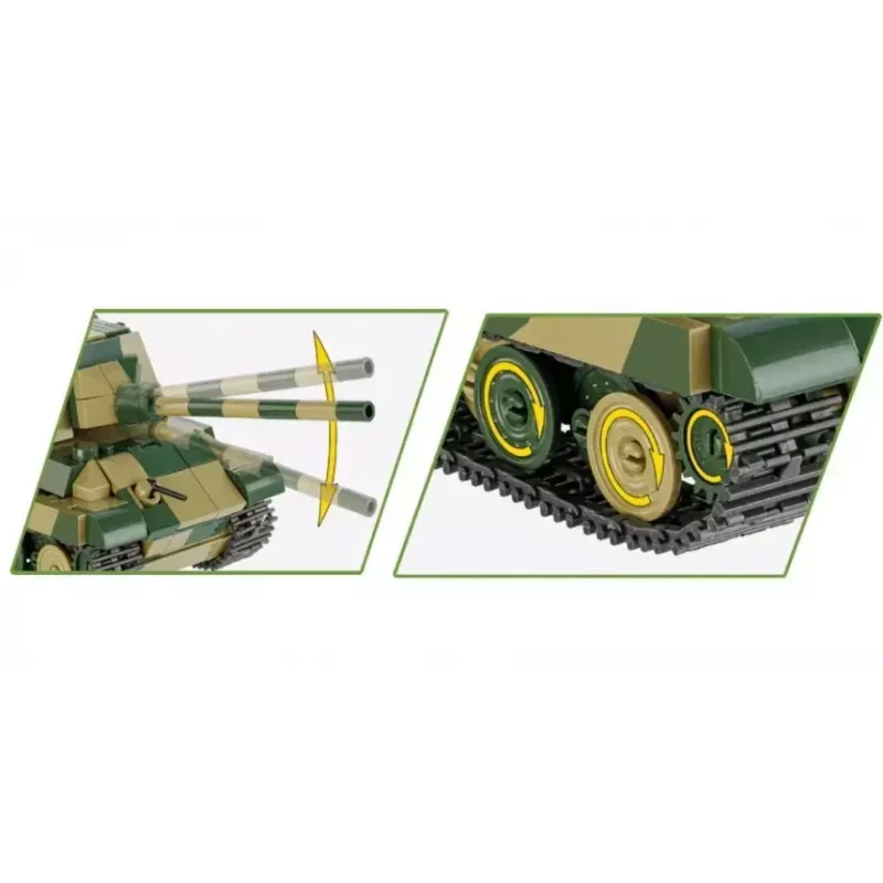 COBI 2733 Historical Collection Panzerjäger Tiger Ausf. B Jagdtiger Konstruktionsspielzeug, 528 Teile, 1:48