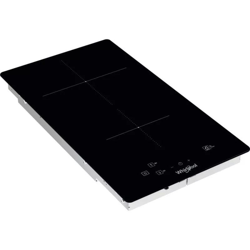 Whirlpool WS Q0530 NE Schwarz Einbau-Induktionskochfeld 28 cm Zone 2 Zonen