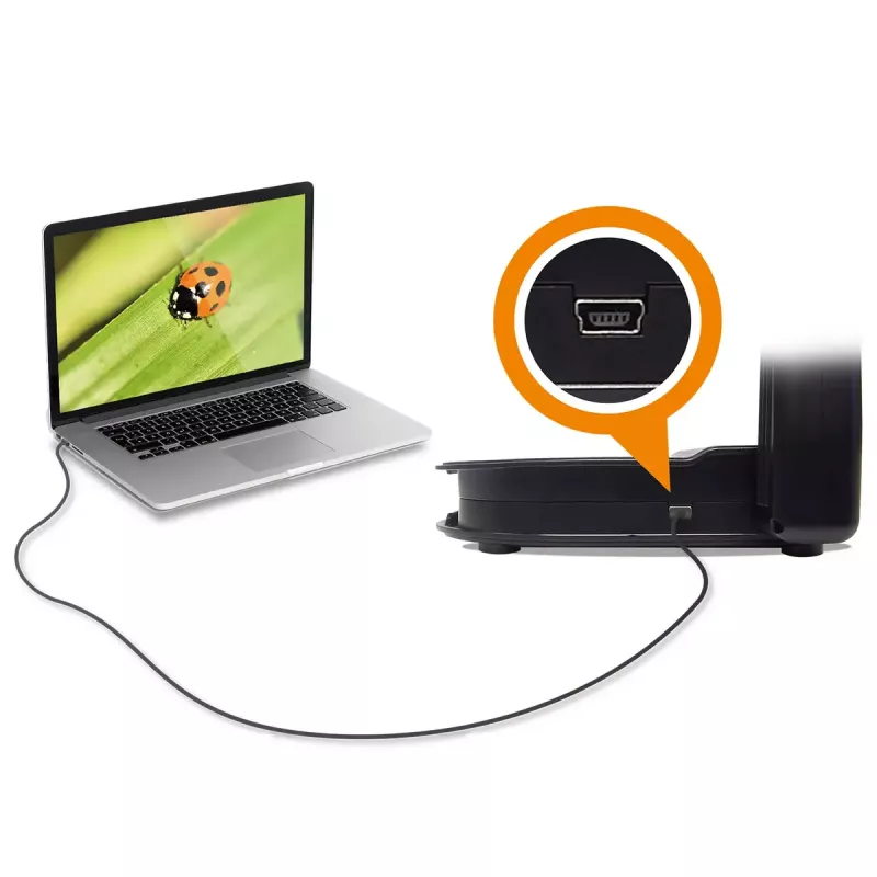 AVer AVerVision U50+ Dokumentenkamera, 8 MP CMOS, 1080p, 60 fps, 16x Digitalzoom, USB 2.0, Schwarz