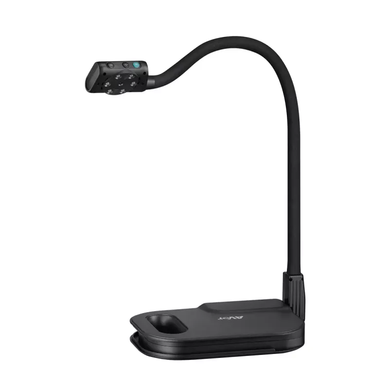 AVer AVerVision U50+ Dokumentenkamera, 8 MP CMOS, 1080p, 60 fps, 16x Digitalzoom, USB 2.0, Schwarz