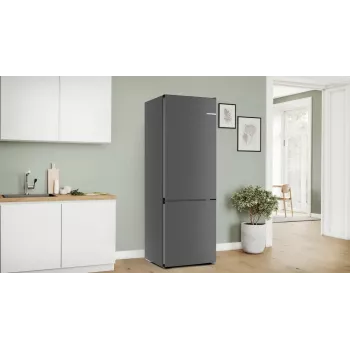 Kühl-Gefrierkombination Bosch Serie 4 KGN49OCAF, freistehend, 440 L Gesamtvolumen, Anthrazit, No Frost