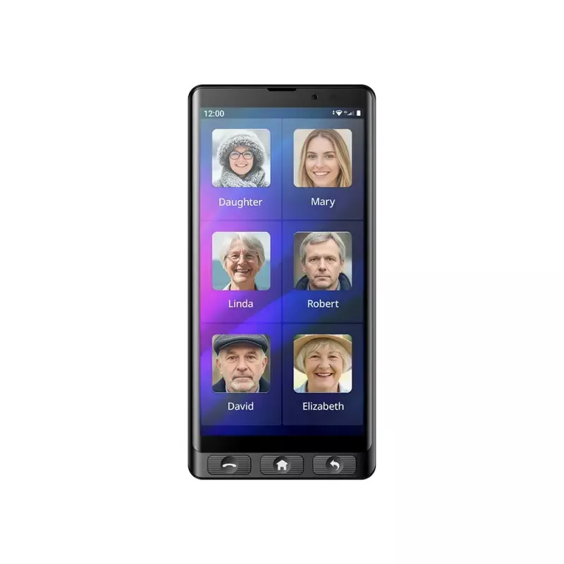 MAXCOM MS601 4G Smartphone für Senioren, 6 Zoll, 4GB/64GB, Android 14, Schwarz